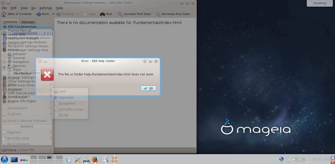 Errors on the KDE help Center.png