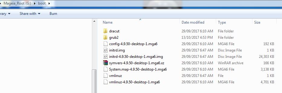 Mageia 6 - boot folder contents.JPG